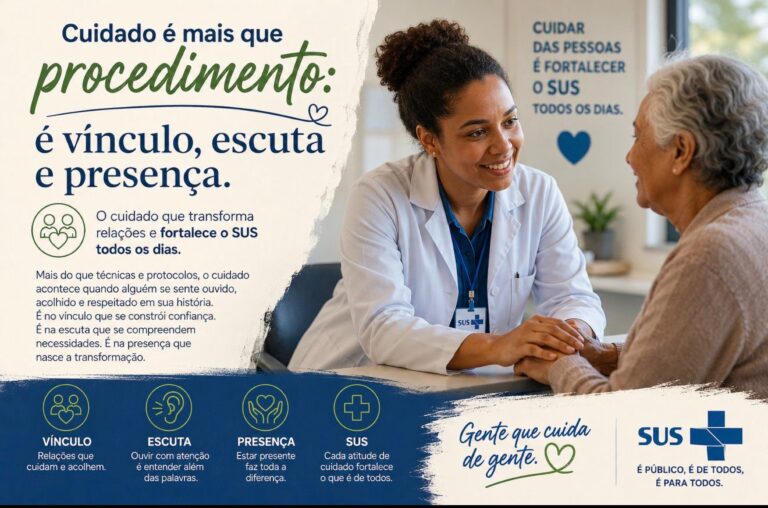 Cuidado é mais que procedimento: é vínculo, escuta e presença